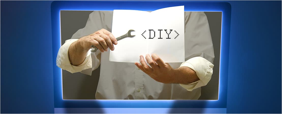 7. You built it yourself using a web design tool